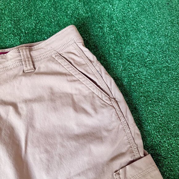 Wrangler Trail Outdoor Hiking Confort Waist Brown Utility Cargo Shorts Size 40 - Picture 6 of 12